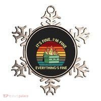 ItS Fine IM Fine EverythingS Fine Dumpster On Fire Ornament thumb 0