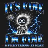 It's Fine I'm Fine Everything Is Fine Coaster thumb 2