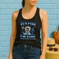 It's Fine I'm Fine Everything Is Fine Women's Tank Top thumb 2
