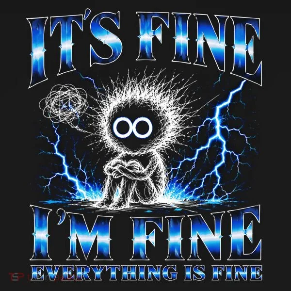 It's Fine I'm Fine Everything Is Fine Women's Long Sleeve Shirt