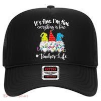 It's Fine I'm Fine Everything Is Fine Christmas Gnomes Teacher Life Hat thumb 0