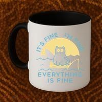 It's Fine I'm Fine Everything Is Fine Coffee Mug thumb 2