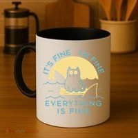 It's Fine I'm Fine Everything Is Fine Coffee Mug thumb 4