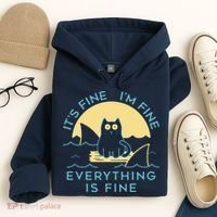 It's Fine I'm Fine Everything Is Fine Hoodie thumb 4