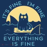 It's Fine I'm Fine Everything Is Fine Coaster thumb 2