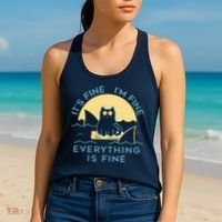 It's Fine I'm Fine Everything Is Fine Women's Tank Top thumb 2