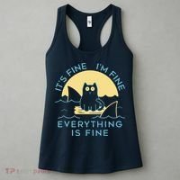 It's Fine I'm Fine Everything Is Fine Women's Tank Top thumb 3