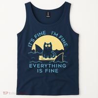 It's Fine I'm Fine Everything Is Fine Tank Top thumb 2