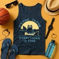 It's Fine I'm Fine Everything Is Fine Tank Top thumb 4
