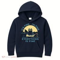 It's Fine I'm Fine Everything Is Fine Kids Hoodie thumb 0