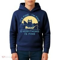 It's Fine I'm Fine Everything Is Fine Kids Hoodie thumb 4