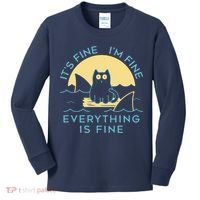 It's Fine I'm Fine Everything Is Fine Kids Long Sleeve Shirt thumb 0