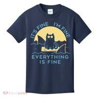 It's Fine I'm Fine Everything Is Fine Kids T-Shirt thumb 0