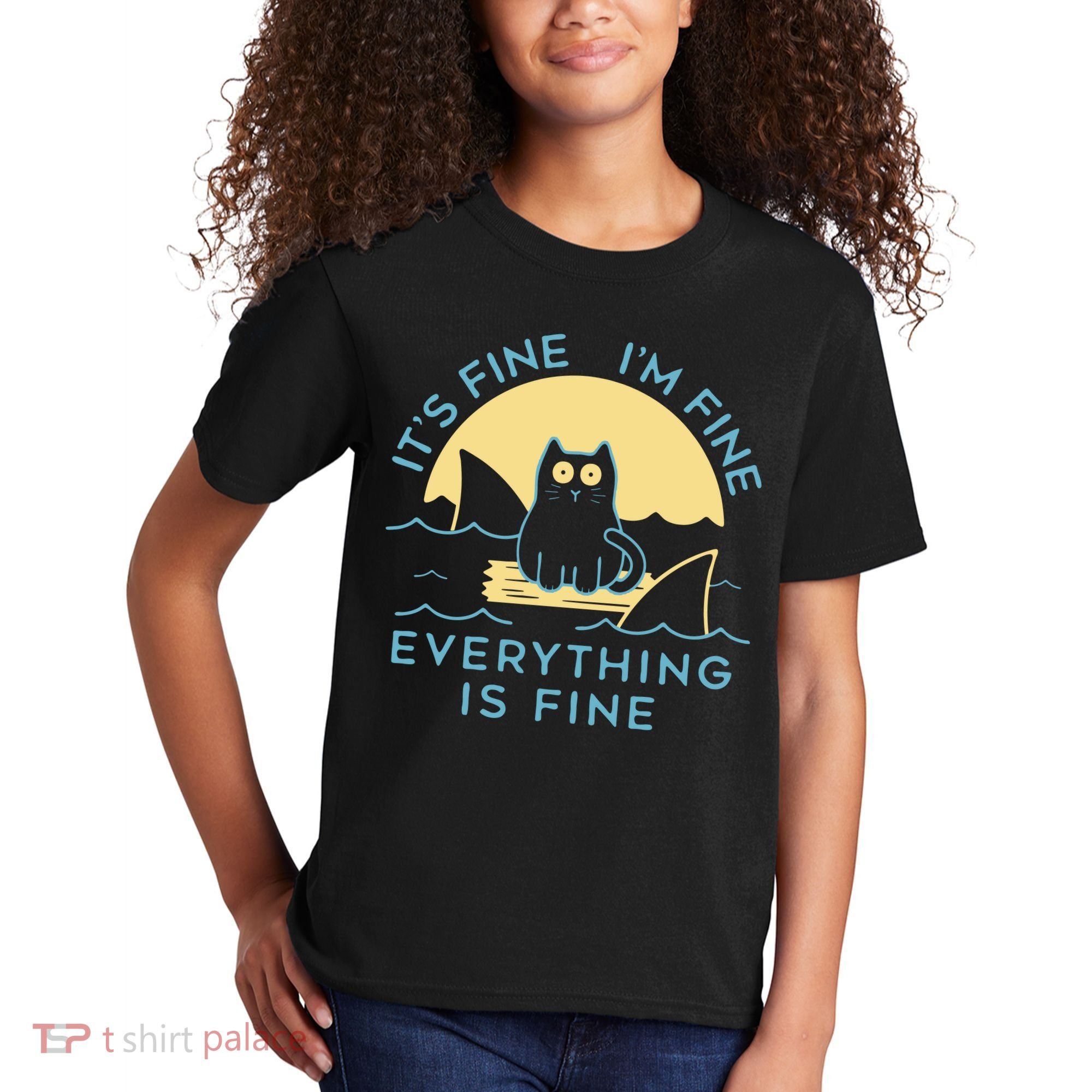 It's Fine I'm Fine Everything Is Fine Kids T-Shirt