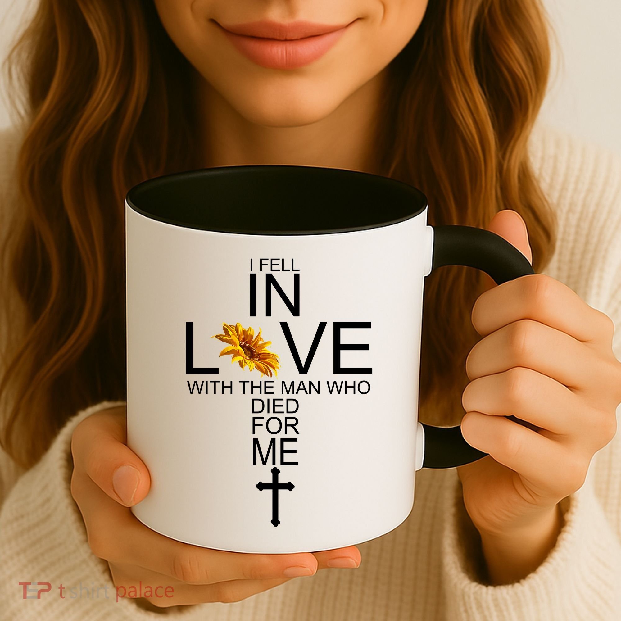 I Fell In Love With The Man Who Died For Me Jesus Coffee Mug