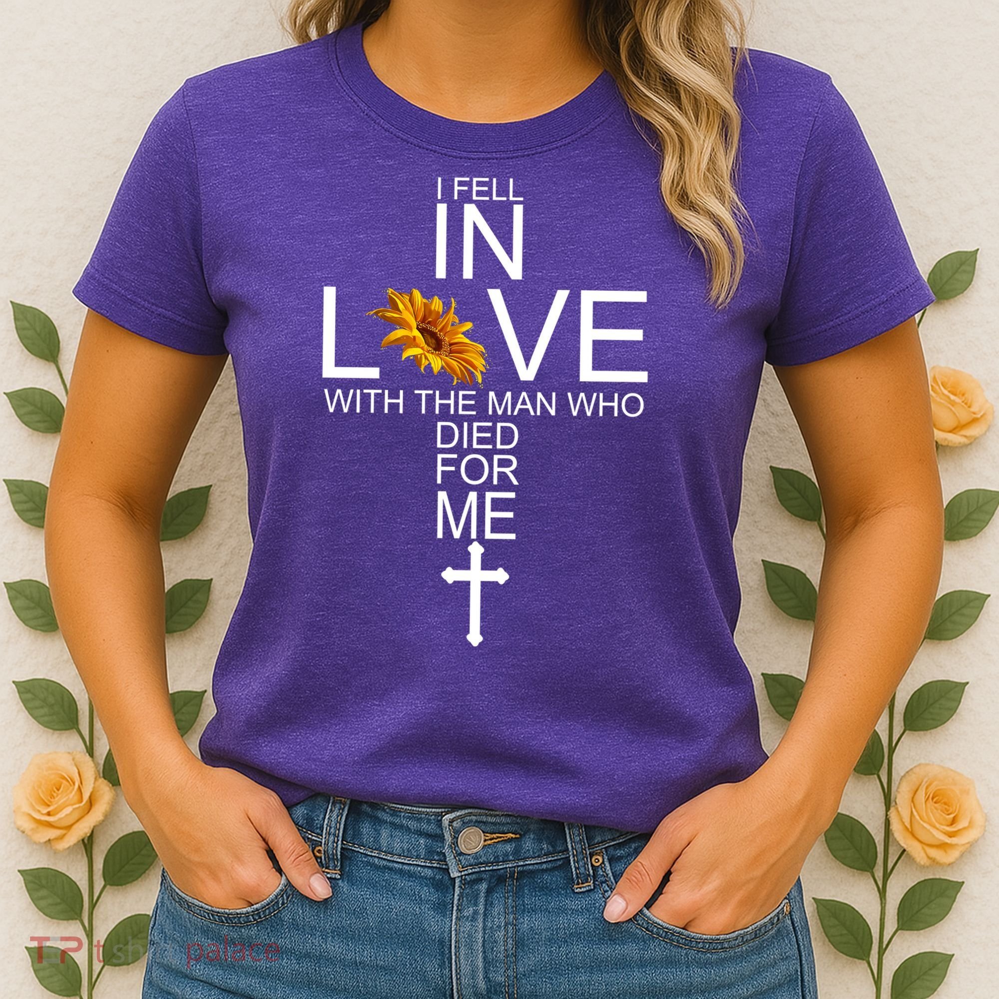 I Fell In Love With The Man Who Died For Me Jesus Women's T-Shirt