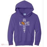 I Fell In Love With The Man Who Died For Me Jesus Kids Hoodie thumb 0