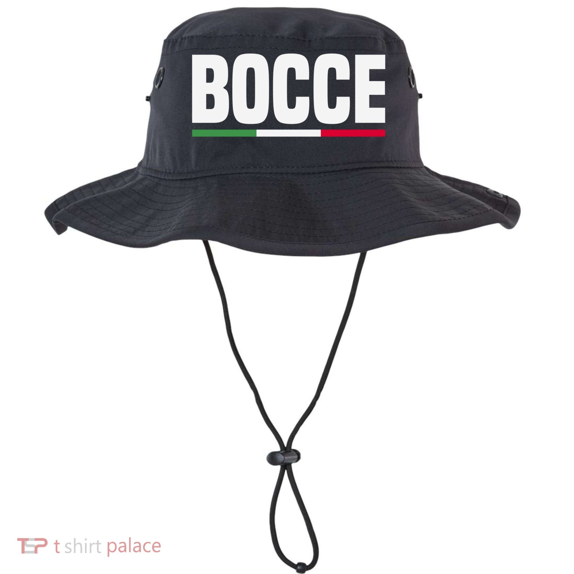 Italy Flag Italian Bocce Ball Player Meaningful Gift Bucket Hat