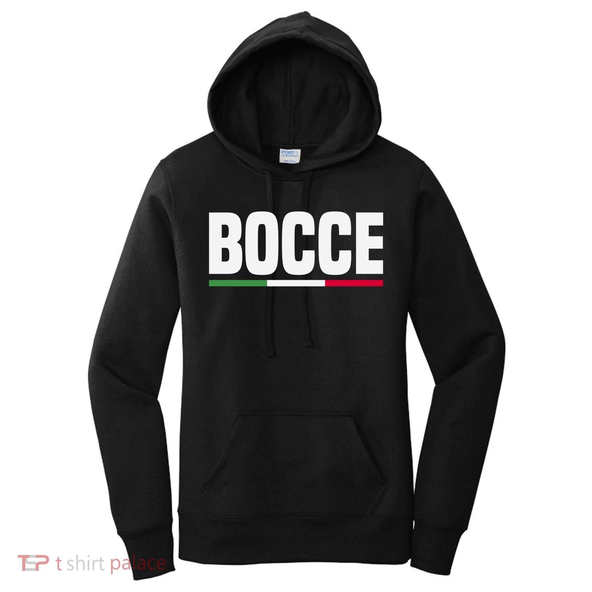 Italy Flag Italian Bocce Ball Player Meaningful Gift Women's Hoodie
