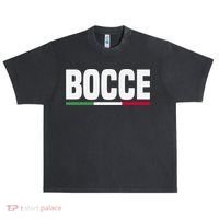 Italy Flag Italian Bocce Ball Player Meaningful Gift Urban Oversized Heavyweight T-Shirt thumb 0
