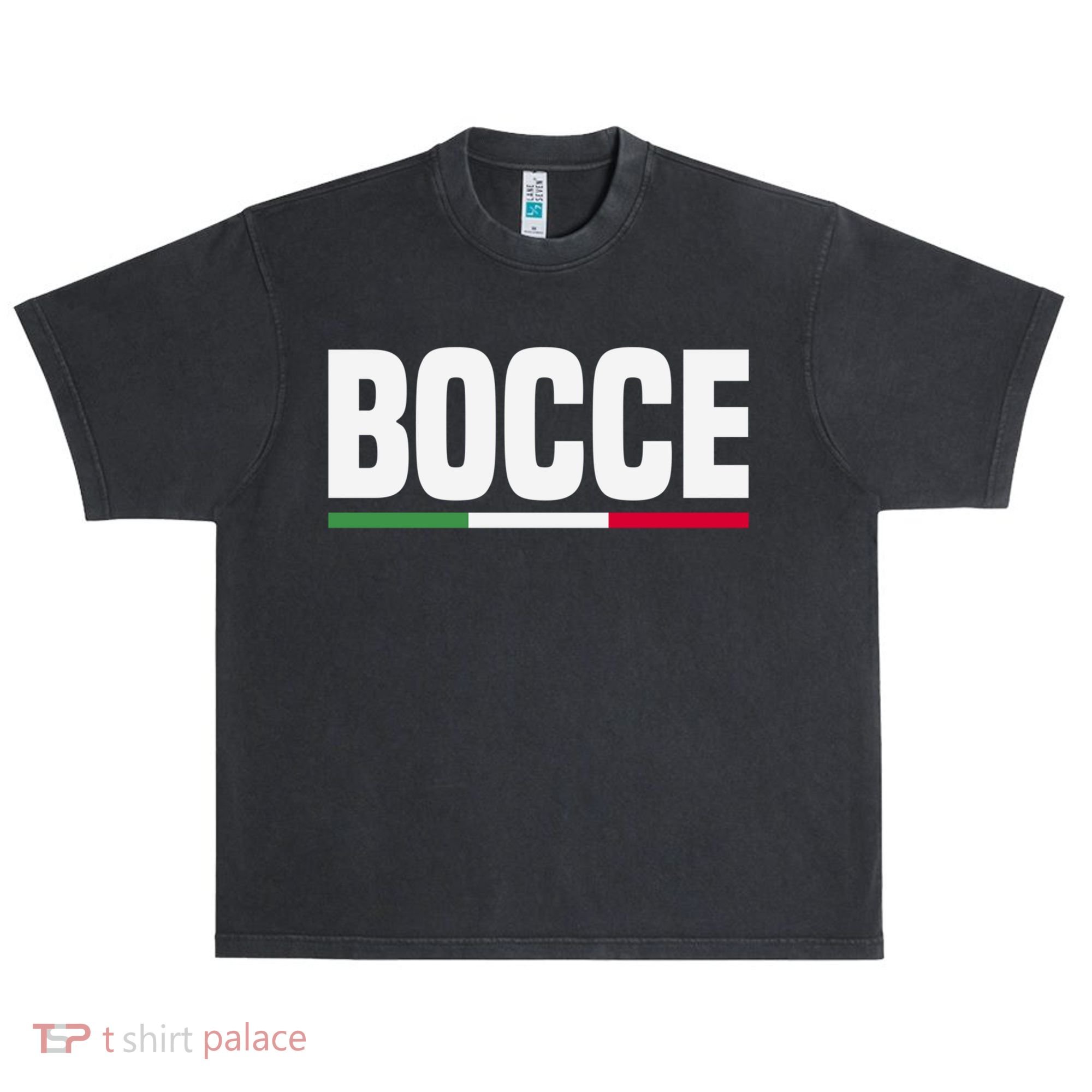 Italy Flag Italian Bocce Ball Player Meaningful Gift Urban Oversized Heavyweight T-Shirt