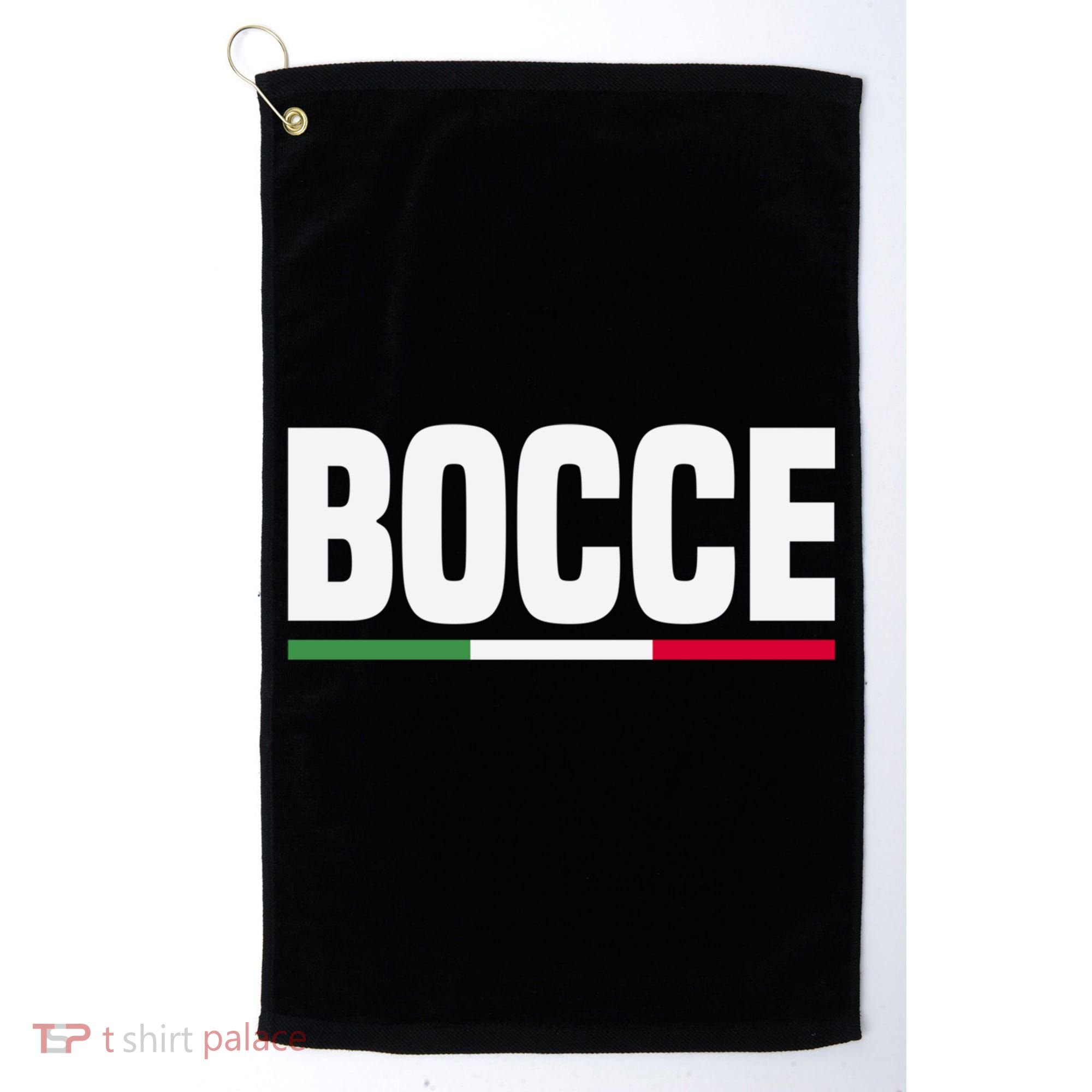 Italy Flag Italian Bocce Ball Player Meaningful Gift Golf Towel