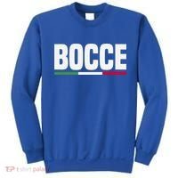 Italy Flag Italian Bocce Ball Player Meaningful Gift Sweatshirt thumb 0