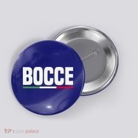 Italy Flag Italian Bocce Ball Player Meaningful Gift Button thumb 0