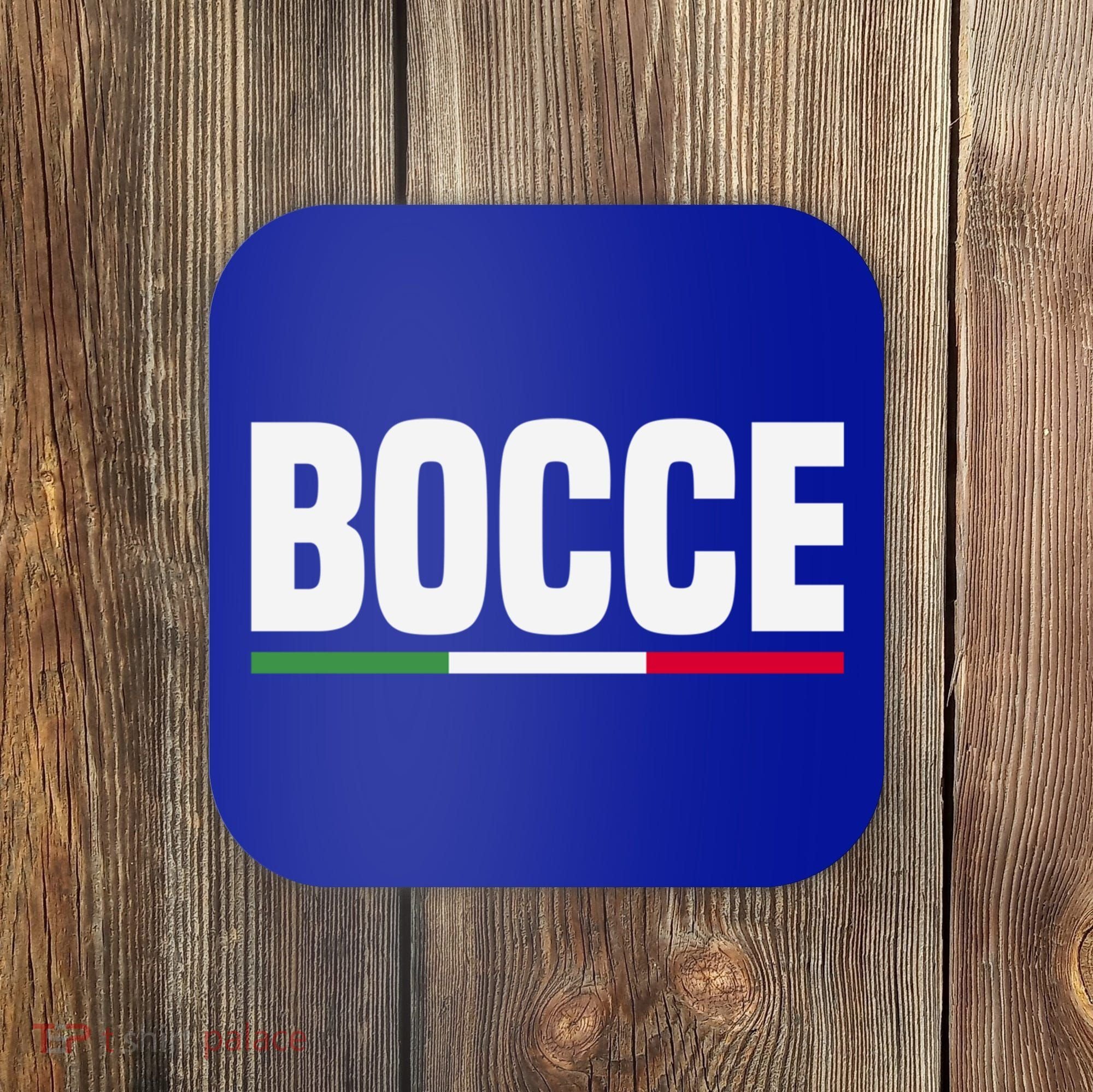 Italy Flag Italian Bocce Ball Player Meaningful Gift Coaster