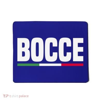 Italy Flag Italian Bocce Ball Player Meaningful Gift Mousepad