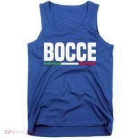 Italy Flag Italian Bocce Ball Player Meaningful Gift Tank Top thumb 0