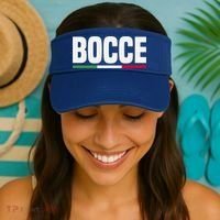 Italy Flag Italian Bocce Ball Player Meaningful Gift Visor thumb 2