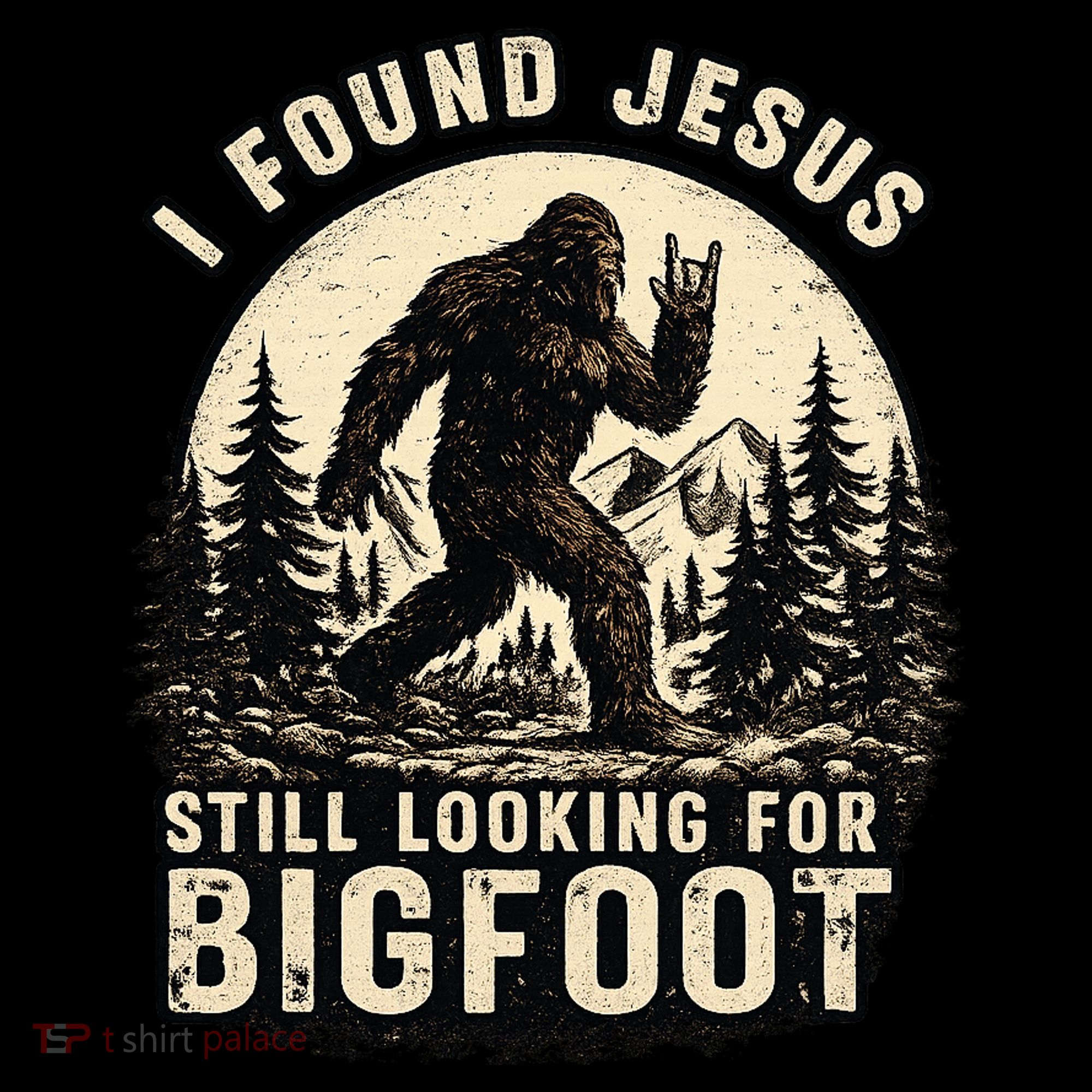 I Found Jesus Still Looking Bigfoot Retro Funny Christian Coffee Mug