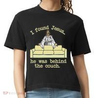 I Found Jesus... He Was Behind The Couch Comfort Colors Boxy T-Shirt thumb 0