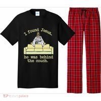I Found Jesus... He Was Behind The Couch Pajama Set thumb 0
