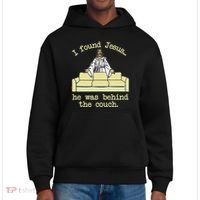 I Found Jesus... He Was Behind The Couch District V.I.T. Heavyweight Hoodie thumb 0