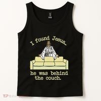I Found Jesus... He Was Behind The Couch Tank Top thumb 2