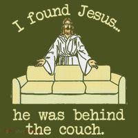 I Found Jesus... He Was Behind The Couch The Baniff Cuffed Pom Beanie thumb 2