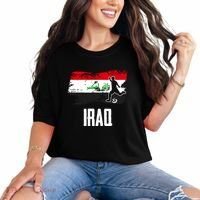 Iraq Flag Jersey Iraqi Soccer Team Iraqi Comfort Colors T-Shirt thumb 0