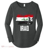 Iraq Flag Jersey Iraqi Soccer Team Iraqi Women's Perfect Tri Tunic Long Sleeve Shirt thumb 0