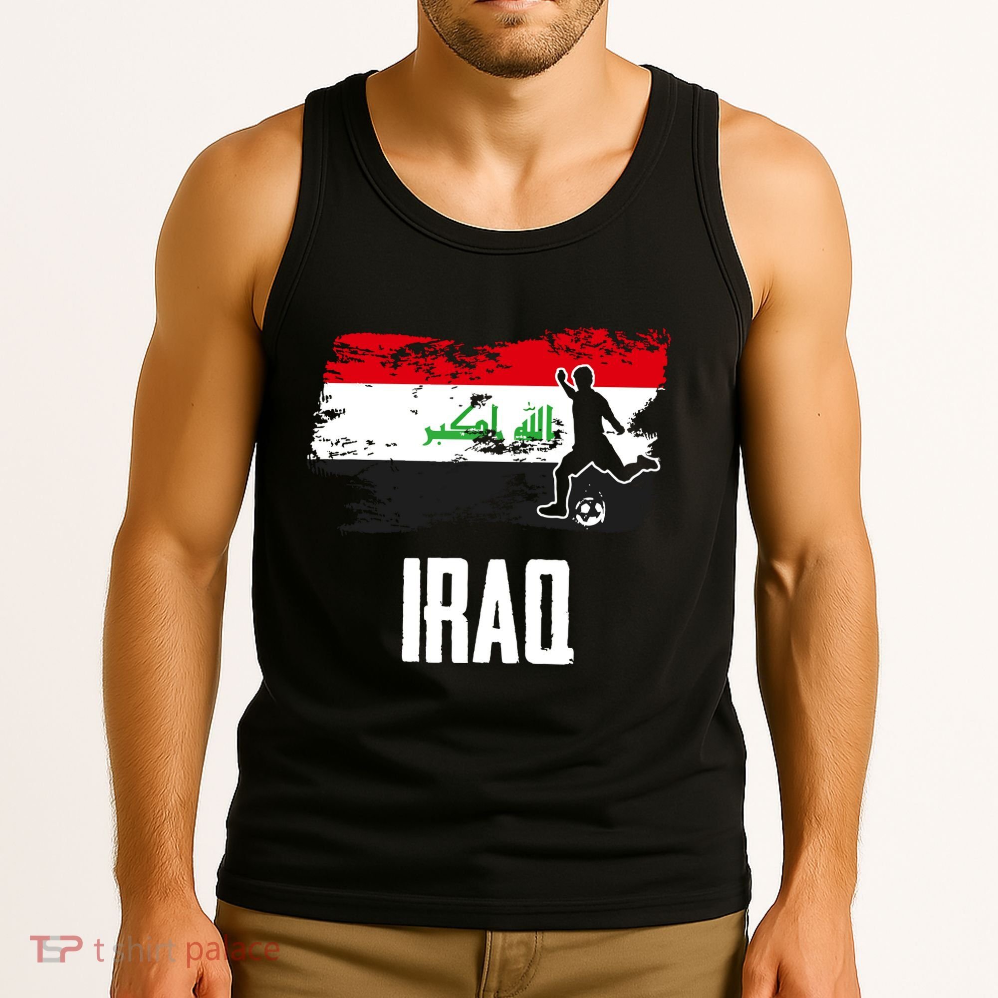Iraq Flag Jersey Iraqi Soccer Team Iraqi Tank Top