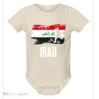 Iraq Flag Jersey Iraqi Soccer Team Iraqi Baby Bodysuit thumb 0