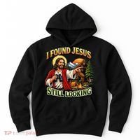 I Found Jesus Still Looking Bigfoot Hoodie thumb 0