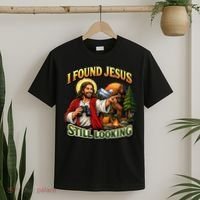 I Found Jesus Still Looking Bigfoot T-Shirt thumb 2
