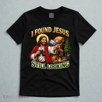 I Found Jesus Still Looking Bigfoot T-Shirt thumb 5