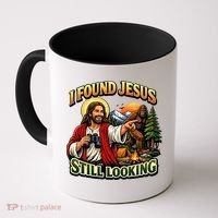 I Found Jesus Still Looking Bigfoot Coffee Mug thumb 0