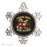I Found Jesus Still Looking Bigfoot Ornament thumb 0