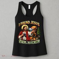 I Found Jesus Still Looking Bigfoot Women's Tank Top thumb 3
