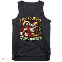 I Found Jesus Still Looking Bigfoot Tank Top thumb 0