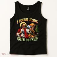I Found Jesus Still Looking Bigfoot Tank Top thumb 2